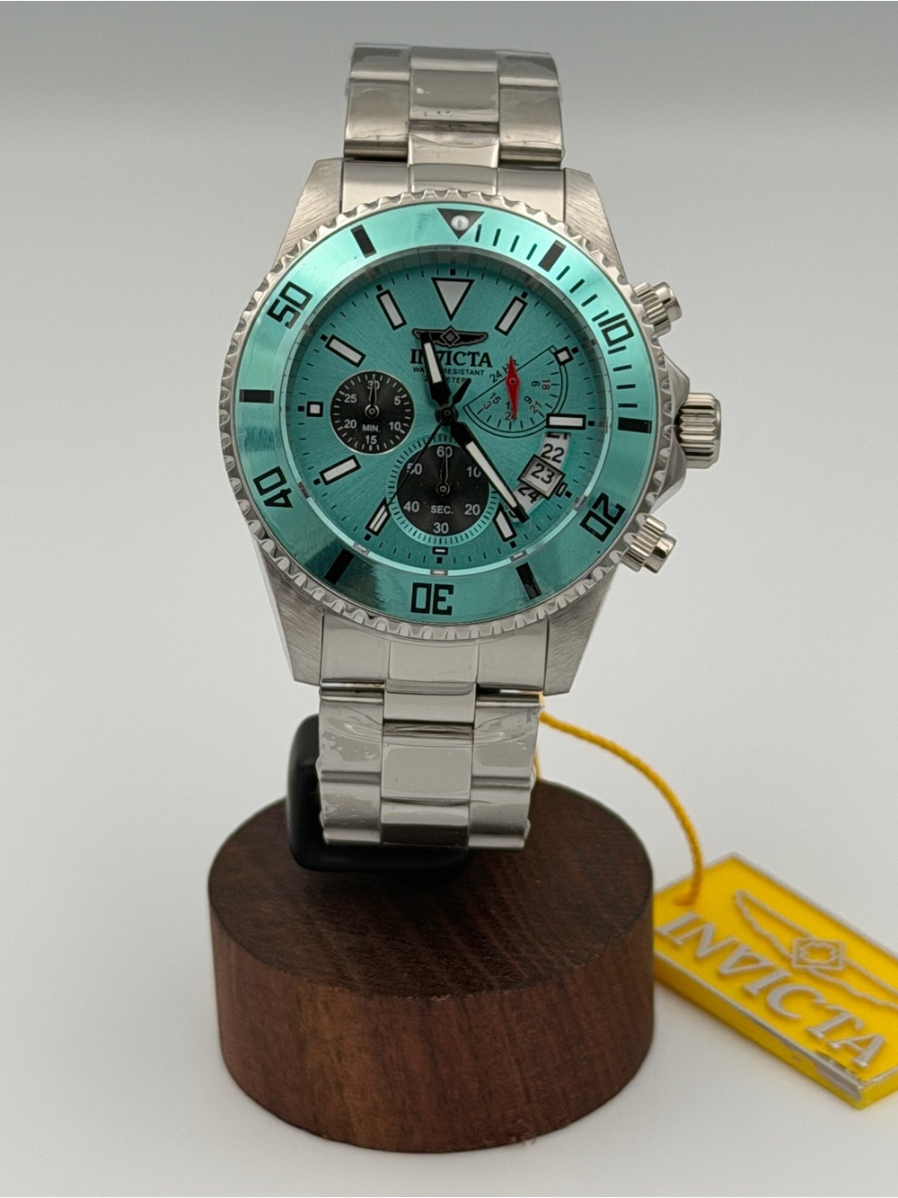 Invicta Pro Diver Vultus 51123 Tiffany Blue Chronograph Watch 44mm NWT - Picture 2 of 6